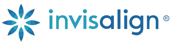Logo der Firma Invisalign - Hersteller transparenter Zahnschienen zur Zahnkorrektur